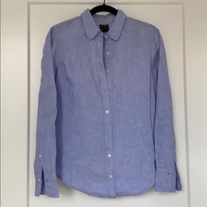 J. Crew Baird McNutt Linen Shirt Slim Fit - Sz 0